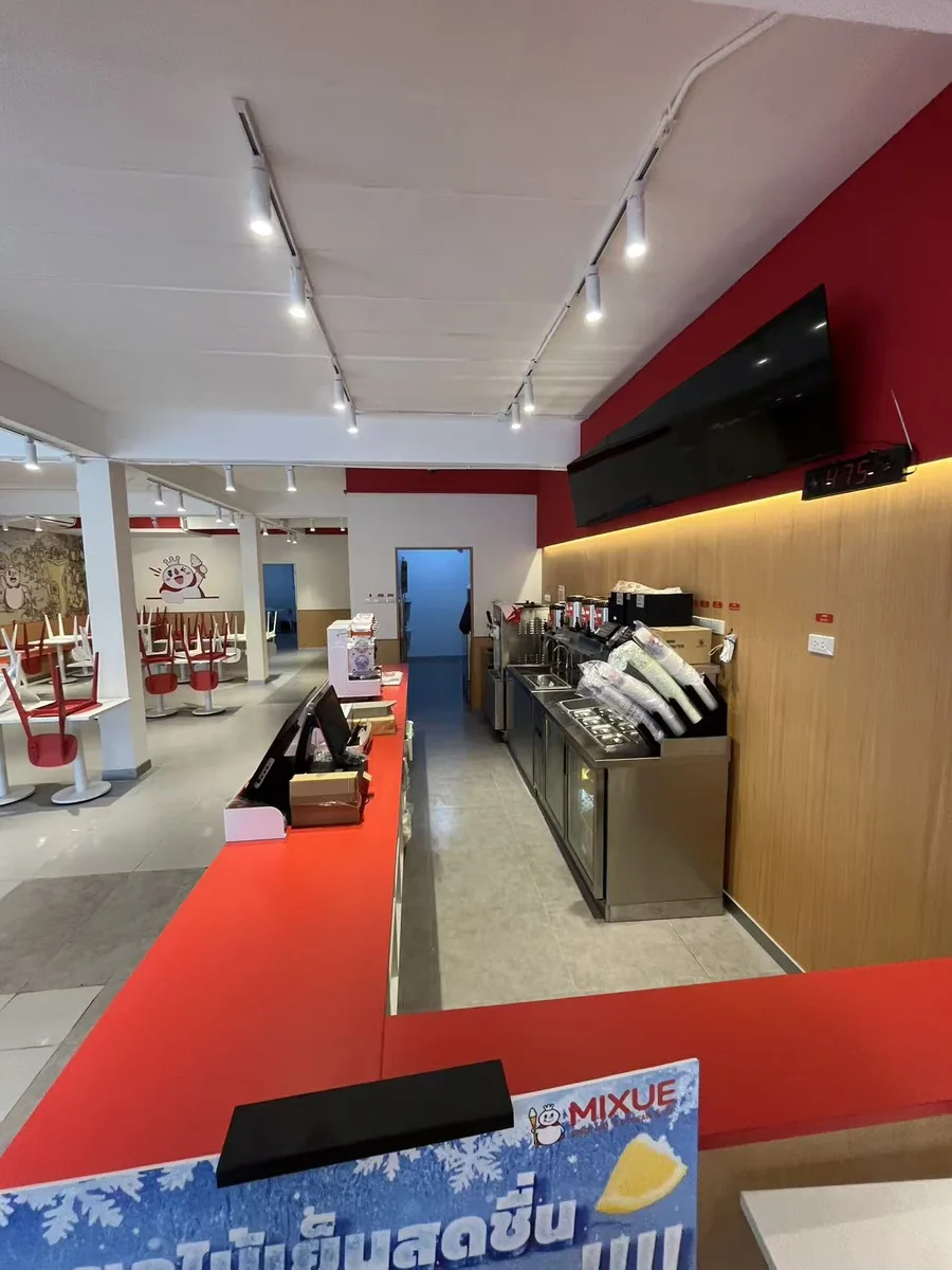 蜜雪门店柜台